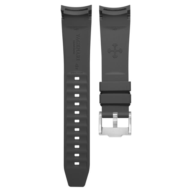 Rubber Strap For Longines HydroConquest 43mm Ceramic casing L3.784.4.56.9