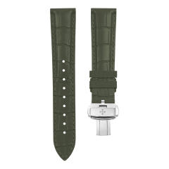 The Universal Rubber Strap Alligator lines 19~23mm with folding clasp
