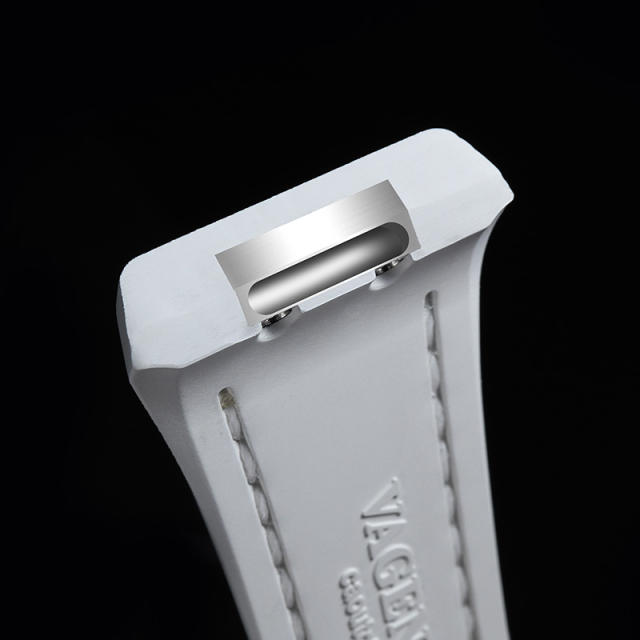 Leather/Rubber strap for Franck Muller V32 Woman