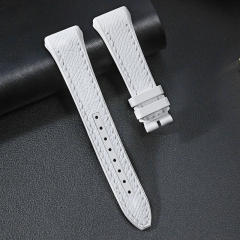 Leather/Rubber strap for Franck Muller V32 Woman