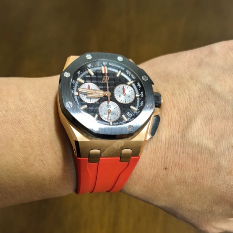 Rubber Strap For AP Royal Oak Offshore 26420 Interchangeable Strap