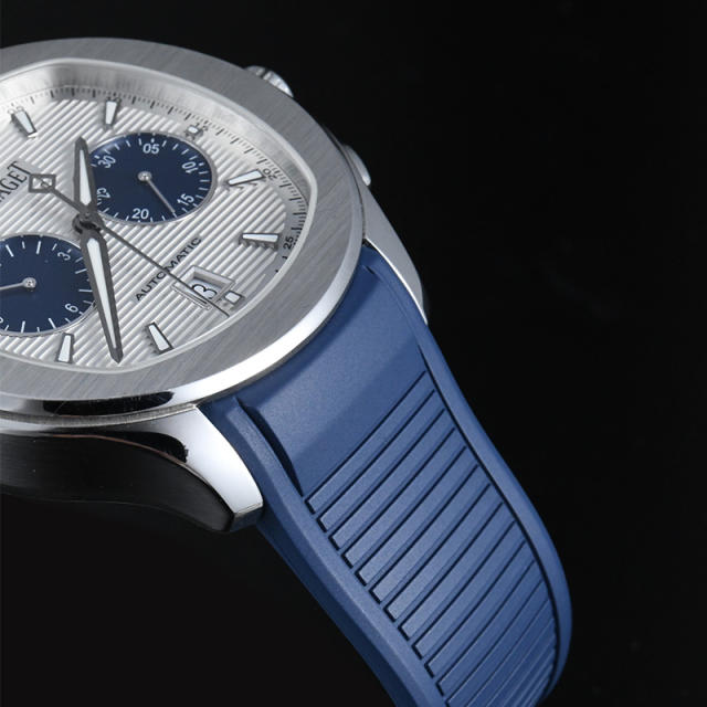 Rubber strap for Piaget Polo Date 42mm Chronograph