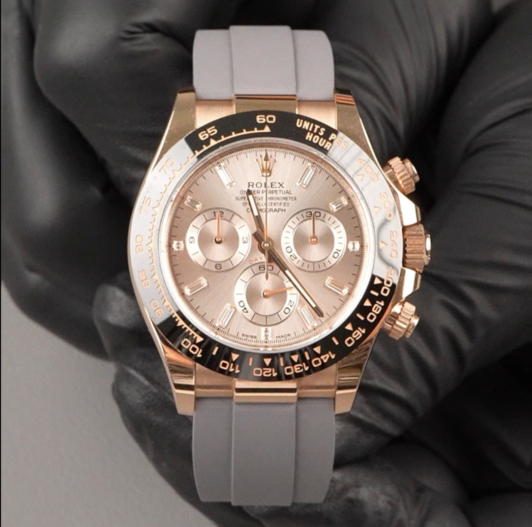 Vagenari rubber strap for Rolex daytona Oysterflex