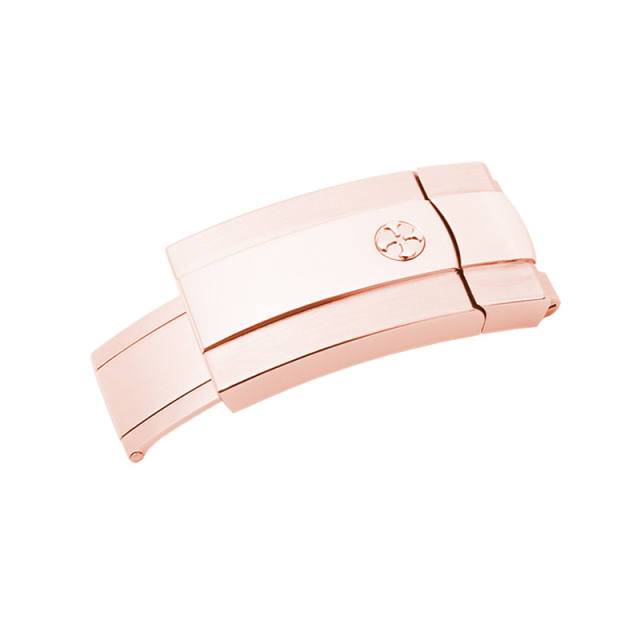 【Custom Design + 18K RG Endlink】Rubber Strap For Rolex Sky-Dweller 42mm ref.336935