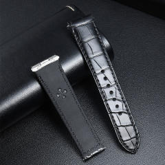 Vagenari Alligator strap for Cartier Santos De Large 39.8mm