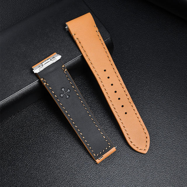 Vagenari calf leather strap for Cartier Santos De Large 39.8mm