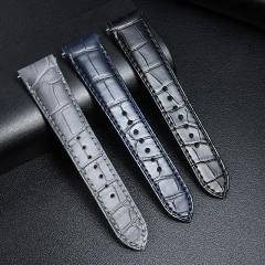 Vagenari Alligator strap for Cartier Santos De Large 39.8mm