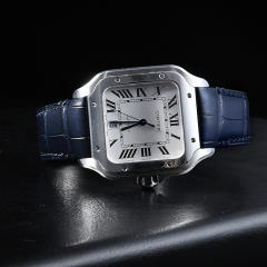 Vagenari Alligator strap for Cartier Santos De Large 39.8mm