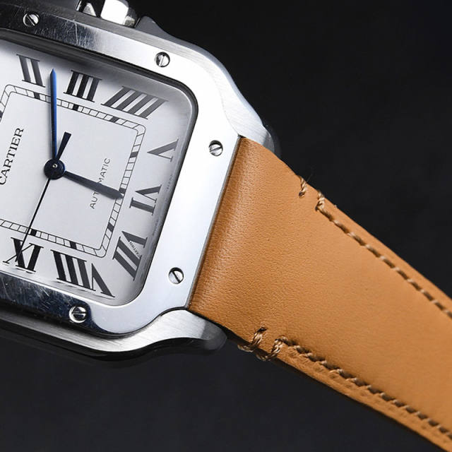 Vagenari calf leather strap for Cartier Santos De Large 35.1mm