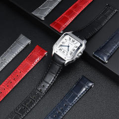 Vagenari Alligator strap for Cartier Santos De Large 35.1mm