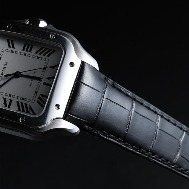 Vagenari Alligator strap for Cartier Santos De Large 35.1mm