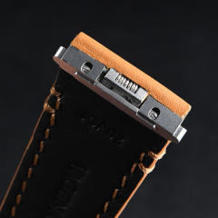 Vagenari calf leather strap for Cartier Santos De Large 35.1mm