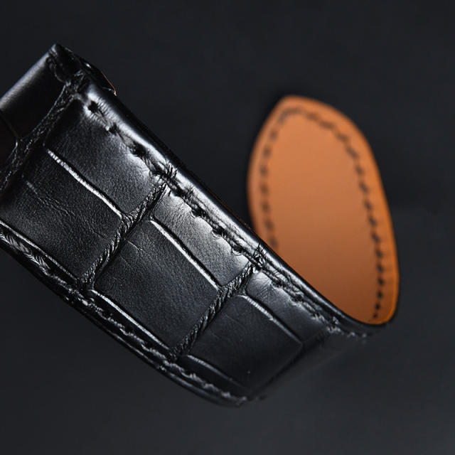 Vagenari Alligator strap for Cartier Santos De Large 41.3mm