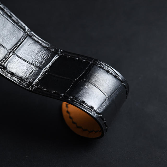Vagenari Alligator strap for Cartier Santos De Large 41.3mm