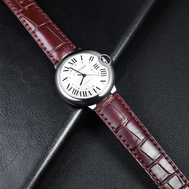 Vagenari Alligator strap for Cartier Ballon Bleu 36mm WSBB0028/WSBB0036