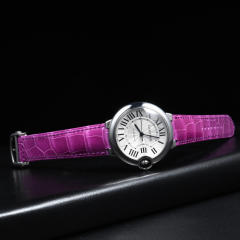 Vagenari Alligator strap for Cartier Ballon Bleu 36mm WSBB0028/WSBB0036