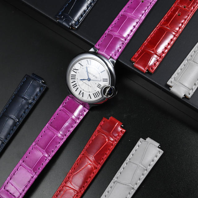 Vagenari Alligator strap for Cartier Ballon Bleu 33mm WSBB0031/W4BB0027/WSBB0069