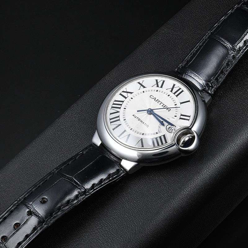 Vagenari Alligator strap for Cartier Ballon Bleu 40mm