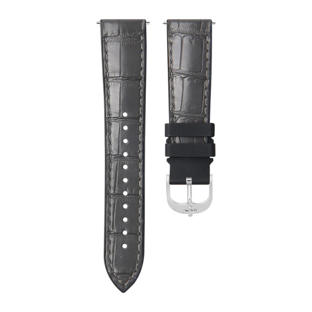 【Quick release spring bar】Premium Alligator with Rubber Strap For All Watches 19.20.21.22.23mm