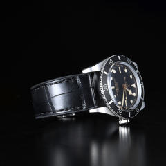 【Quick release spring bar】Premium Alligator with Rubber Strap For All Watches 19.20.21.22.23mm