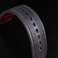 【Quick release spring bar】Premium Alligator with Rubber Strap For All Watches 19.20.21.22.23mm