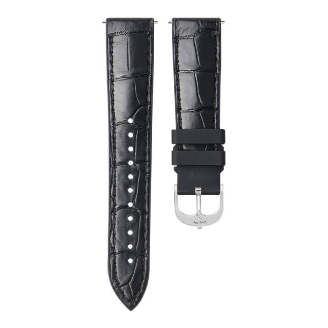 【Quick release spring bar】Premium Alligator with Rubber Strap For All Watches 19.20.21.22.23mm