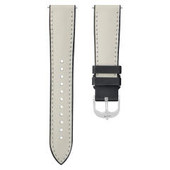 【Quick release spring bar】Premium Napa Leather with Rubber Strap For All Watches 19.20.21.22.23mm