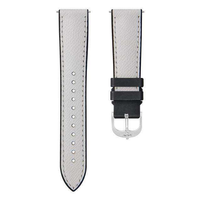 【Quick release spring bar】Premium Epsom Leather with Rubber Strap For All Watches 19.20.21.22.23mm