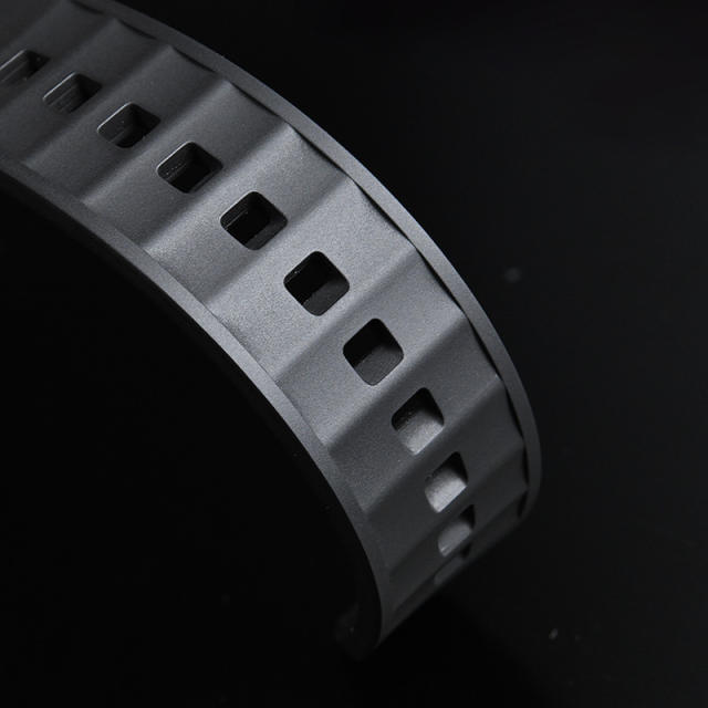 Rubber Strap For Tufor Black Bay Silver Case 39mm M79010