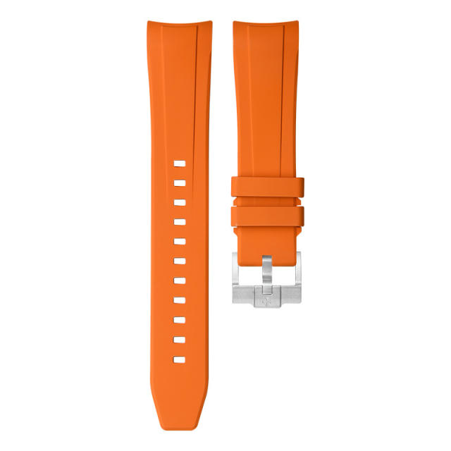 Rubber Strap For Tufor Black Bay Silver Case 39mm M79010