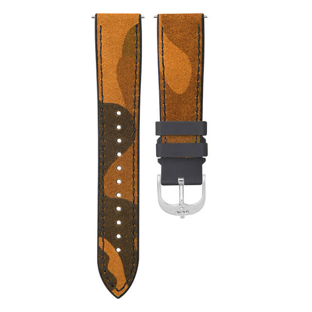 【Quick release spring bar】Rubber Strap For All Watches Premium Italian suede leather Strap and Rubber