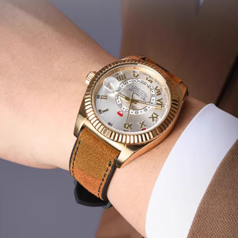 Italian suede leather and rubber with our tang buckle