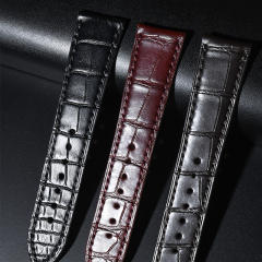 Alligator leather strap for Jaeger-LeCoultre Master Ultra Thin 39mm