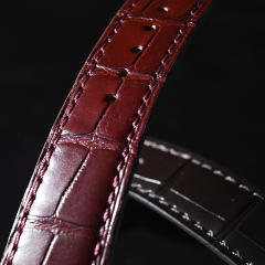 Alligator leather strap for Jaeger-LeCoultre Master Ultra Thin 39mm