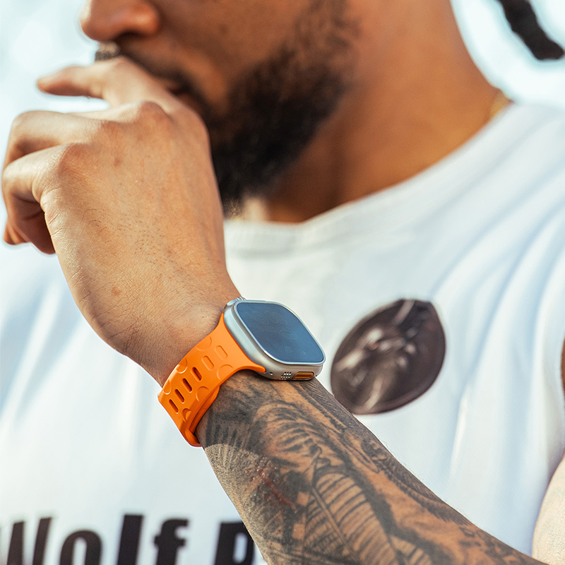 Rubber strap for iwatch 9 Ultra 1 Ultra 2 49/45/44mm