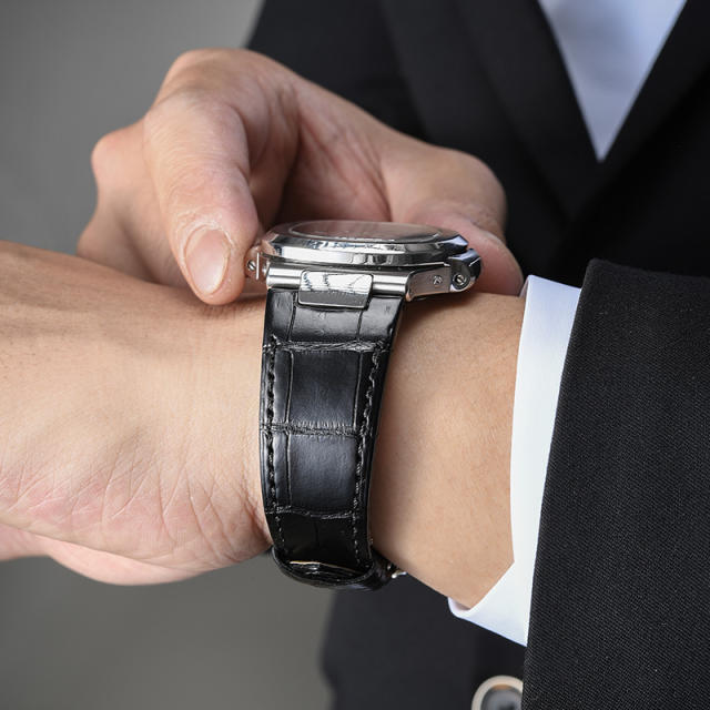 Alligator strap for Patek Philippe Nautilus 5711R, 5712R, 5726A, 5980R