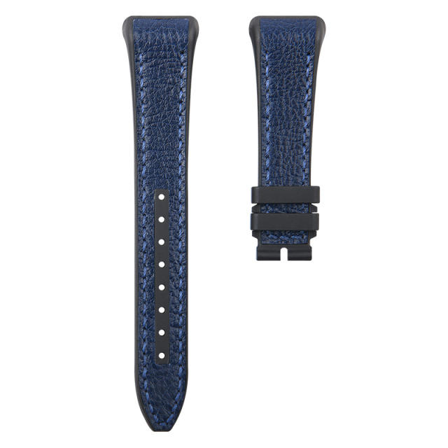Leather/Rubber strap for Franck Muller V32 Woman