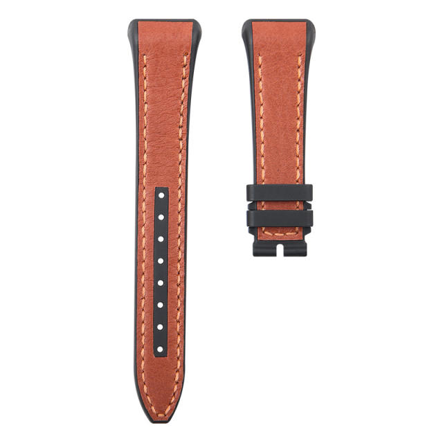 Leather/Rubber strap for Franck Muller V32 Woman