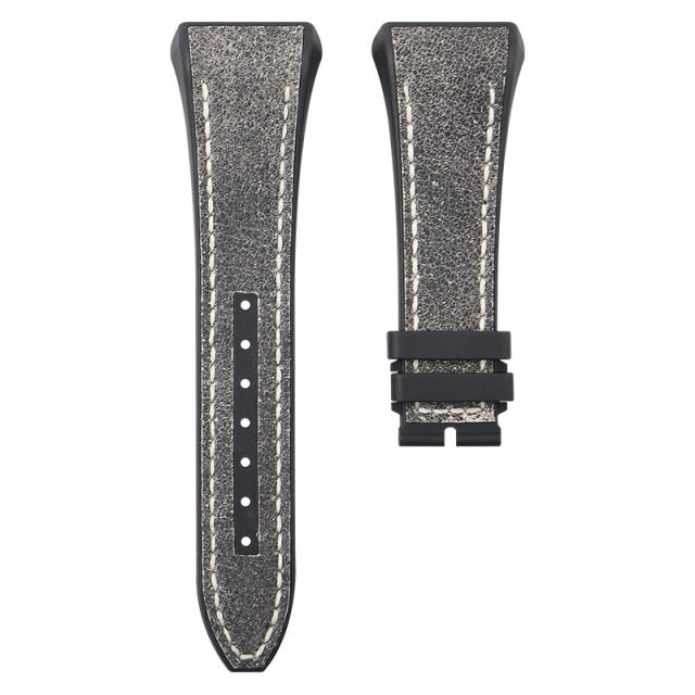 Leather/Rubber strap for Franck Muller V41 Man