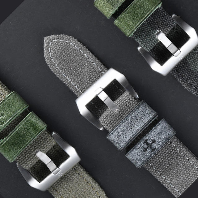 VAGENARI Handmade Cotton Canvas Strap for Panerai 40/42/44/47mm