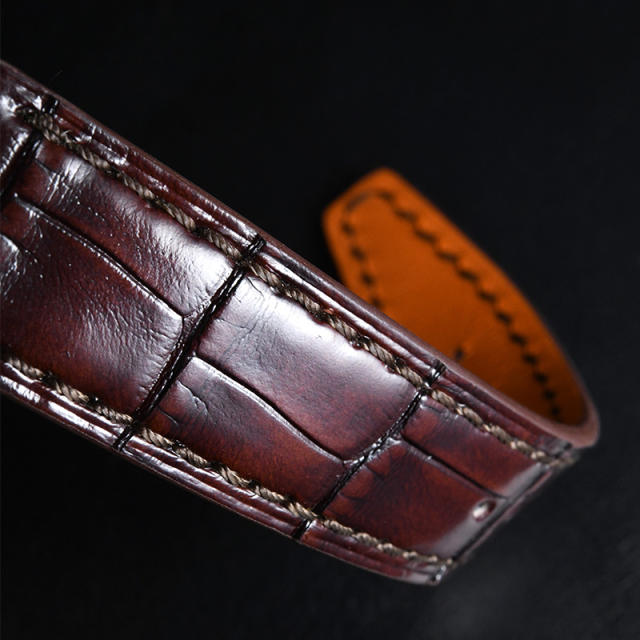 Alligator strap for IWC Pilot IW324005 36mm