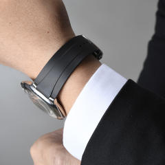 Rubber strap for Cartier Ballon Bleu 42mm