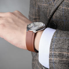 Rubber strap for Cartier Ballon Bleu 42mm