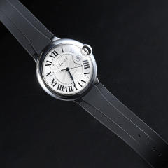 Rubber strap for Cartier Ballon Bleu 42mm