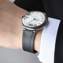 Rubber strap for Cartier Ballon Bleu 42mm