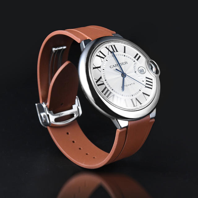 Rubber strap for Cartier Ballon Bleu 42mm