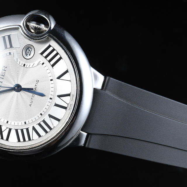 Rubber strap for Cartier Ballon Bleu 42mm