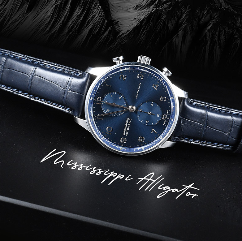 Alligator strap for IWC Portugieser Chronograph 41mm
