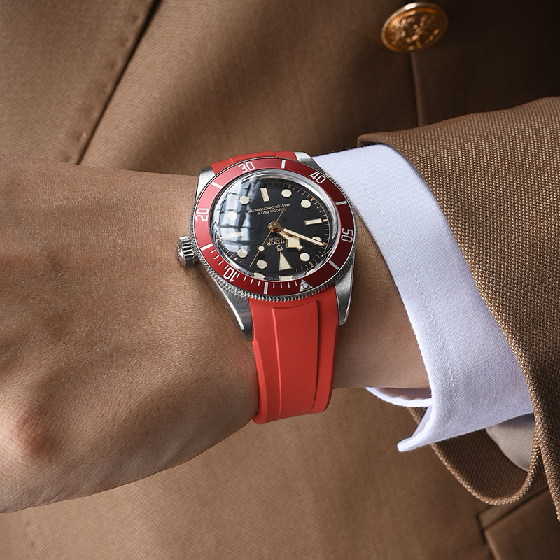 Rubber strap for Tudor New Black Bay 41mm M7941A1AORU