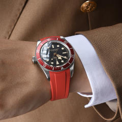 Rubber strap for Tudor New Black Bay 41mm M7941A1AORU